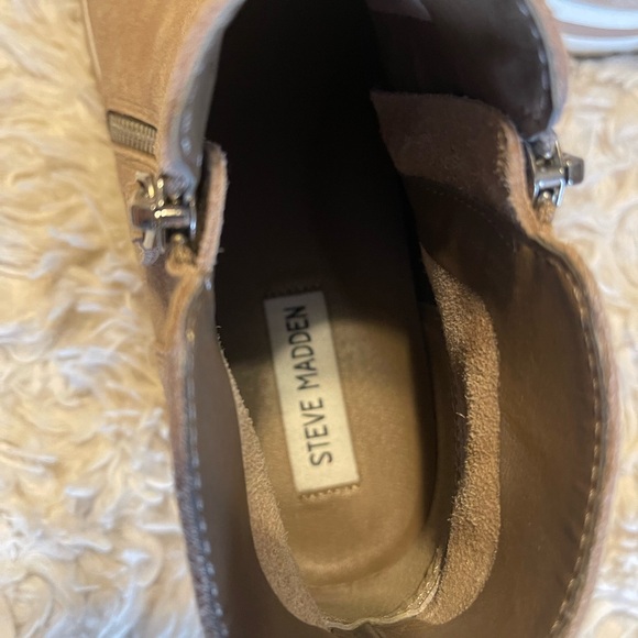Steve Madden Glided Suede Platform Zip - Picture 12 of 12